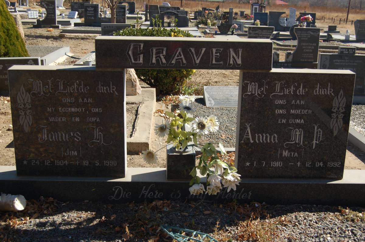 CRAVEN James H. 1904-1990 &amp; Anna M.P. 1910-1992
