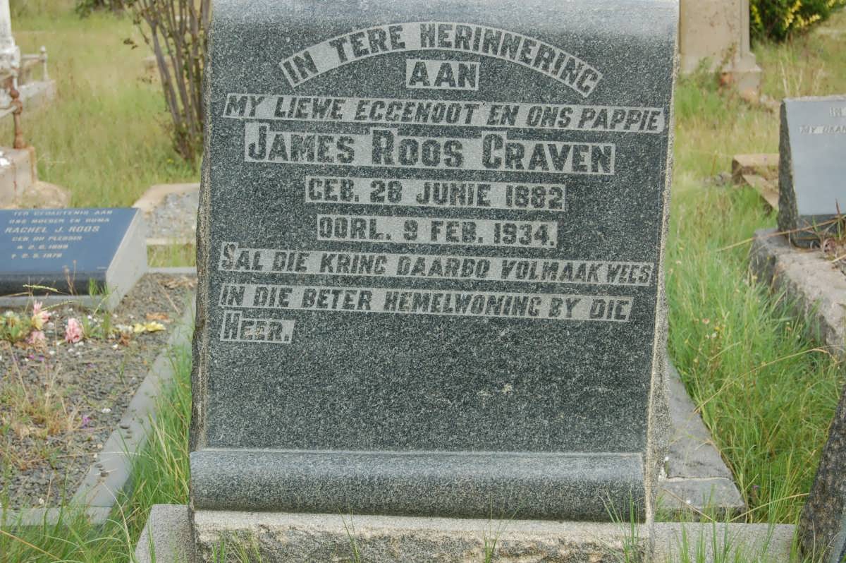 CRAVEN James Roos 1882-1934