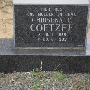 COETZEE Christina C. 1926-1989
