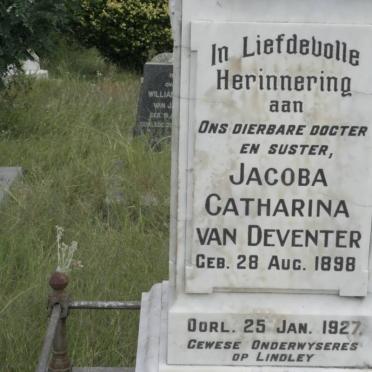 DEVENTER Jacoba Catharina, van 1898-1927