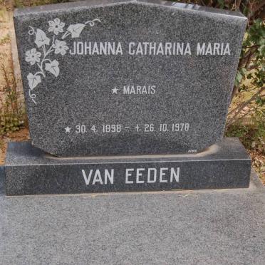 EEDEN Johanna Catharina Maria, van nee MARAIS 1898-1978