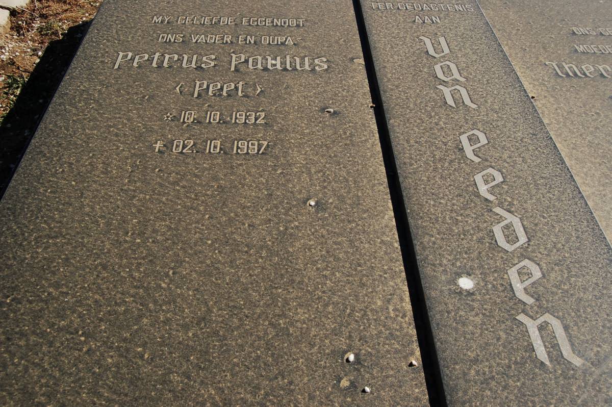 EEDEN Petrus Paulus, van 1932-1997 &amp; Therese Irene KUSCHKE 1931-