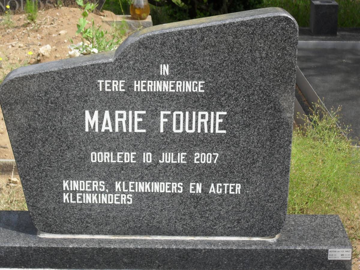 FOURIE Marie -2007