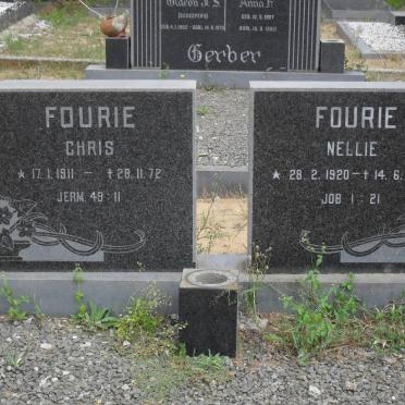 FOURIE Chris 1911-1972 &amp; Nellie 1920-1984