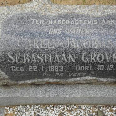 GROVE Carel Jacobus Sebastiaan 1883-196?