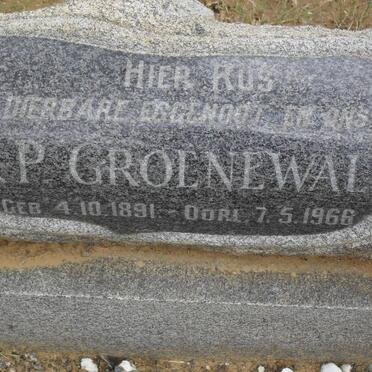 GROENEWALD J.P. 1891-1966
