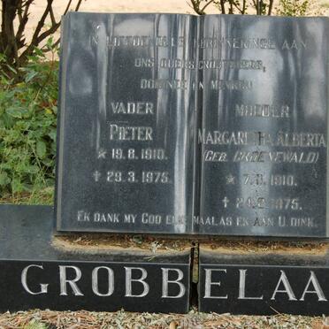 GROBBELAAR Pieter 1910-1975 &amp; Margaretha Alberta GROENEWALD 1910-1975