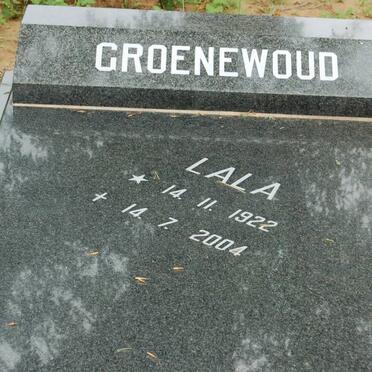 GROENEWOUD Lala 1922-2004
