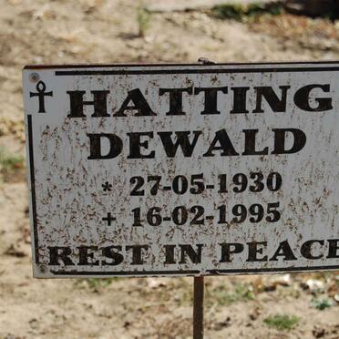 HATTING Dewald 1930-1995