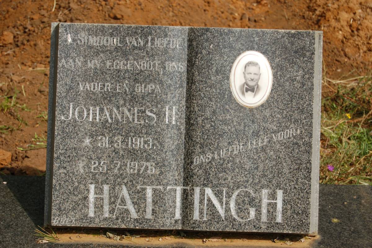 HATTINGH Johannes H. 1913-1976