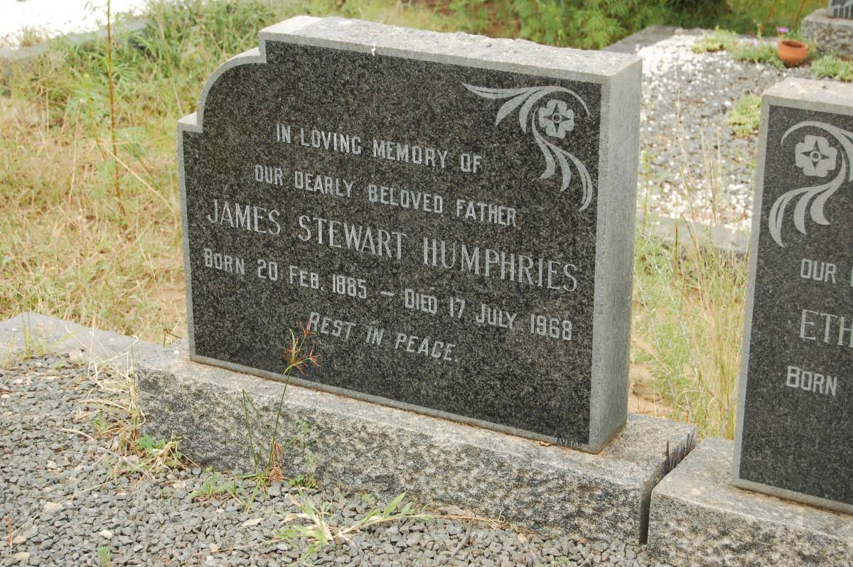 HUMPHRIES James Stewart 1885-1968 &amp; Ethel Hunter 1889-1961