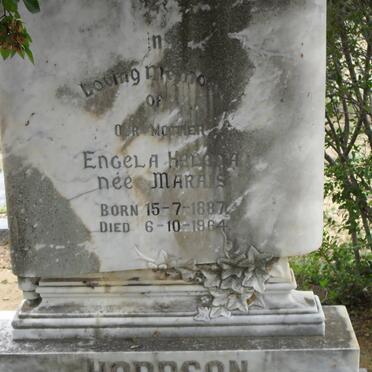 HODGSON Engela Helena nee MARAIS 1887-1964