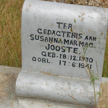 JOOSTE Susanna Mar. Mag. 1930-1941