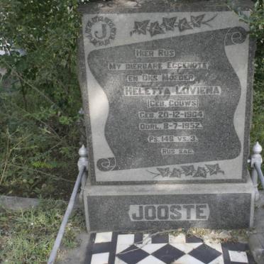 JOOSTE Heletta Laviena nee GOUWS 1904-1952