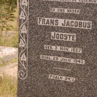 JOOSTE Frans Jacobus 1867-1943