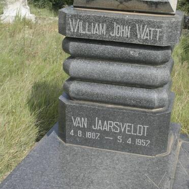 JAARSVELDT William John Watt, van 1887-1957