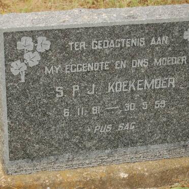 KOEKEMOER S.P.J. 1881-1959