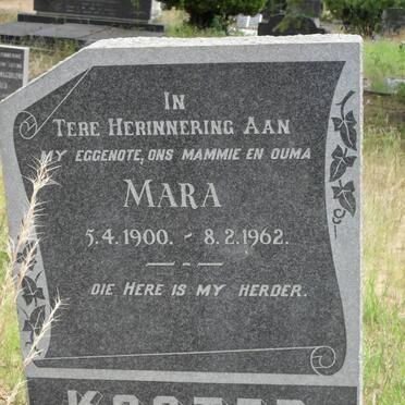 KOSTER Mara 1900-1962