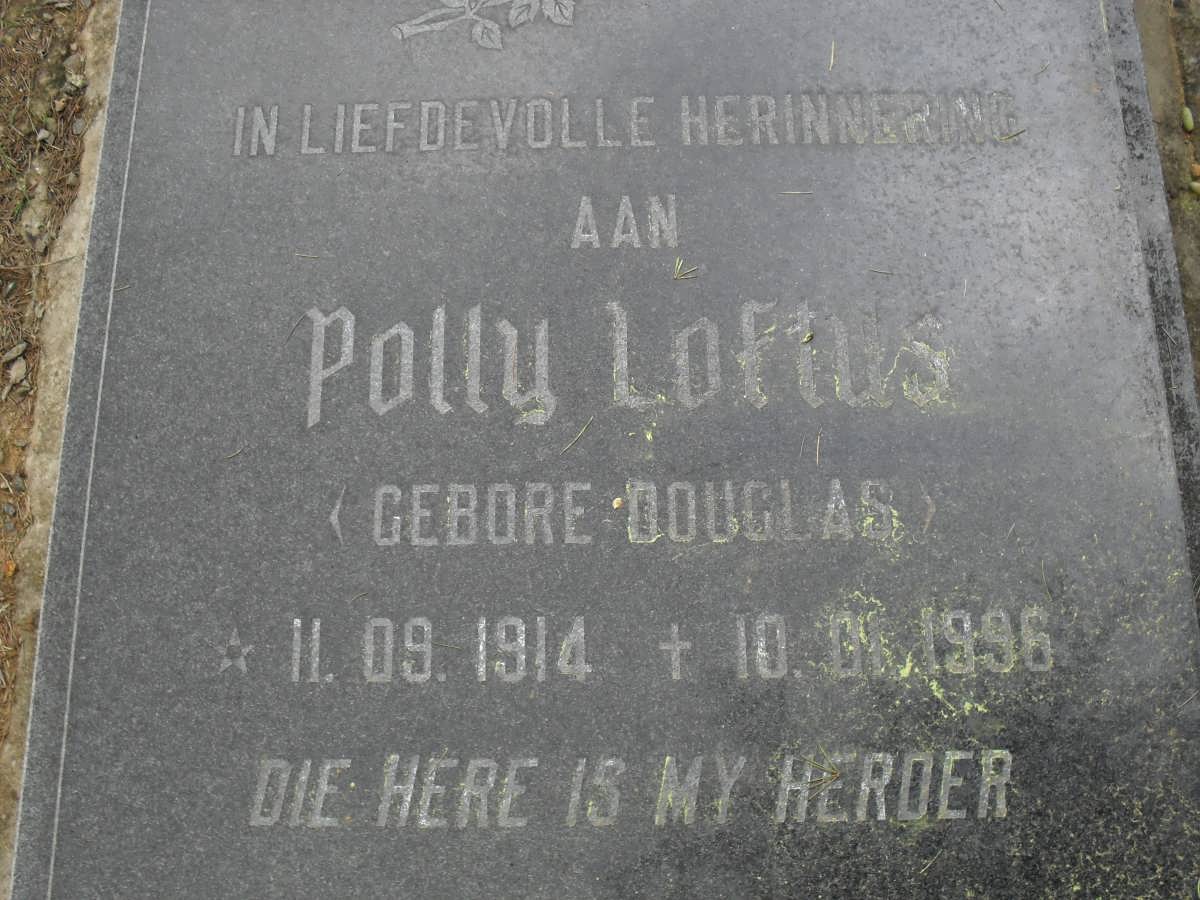 LOFTUS Polly nee DOUGLAS 1914-1996