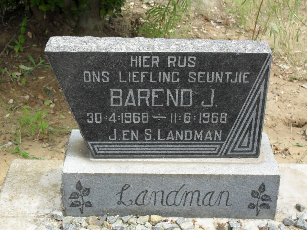 LANDMAN Barend J. 1968-1968