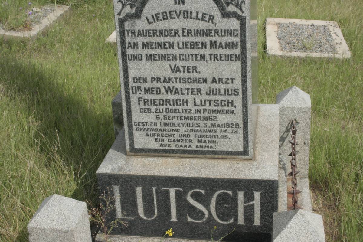 LUTSCH Walter Julius Friedrich 1862-1929