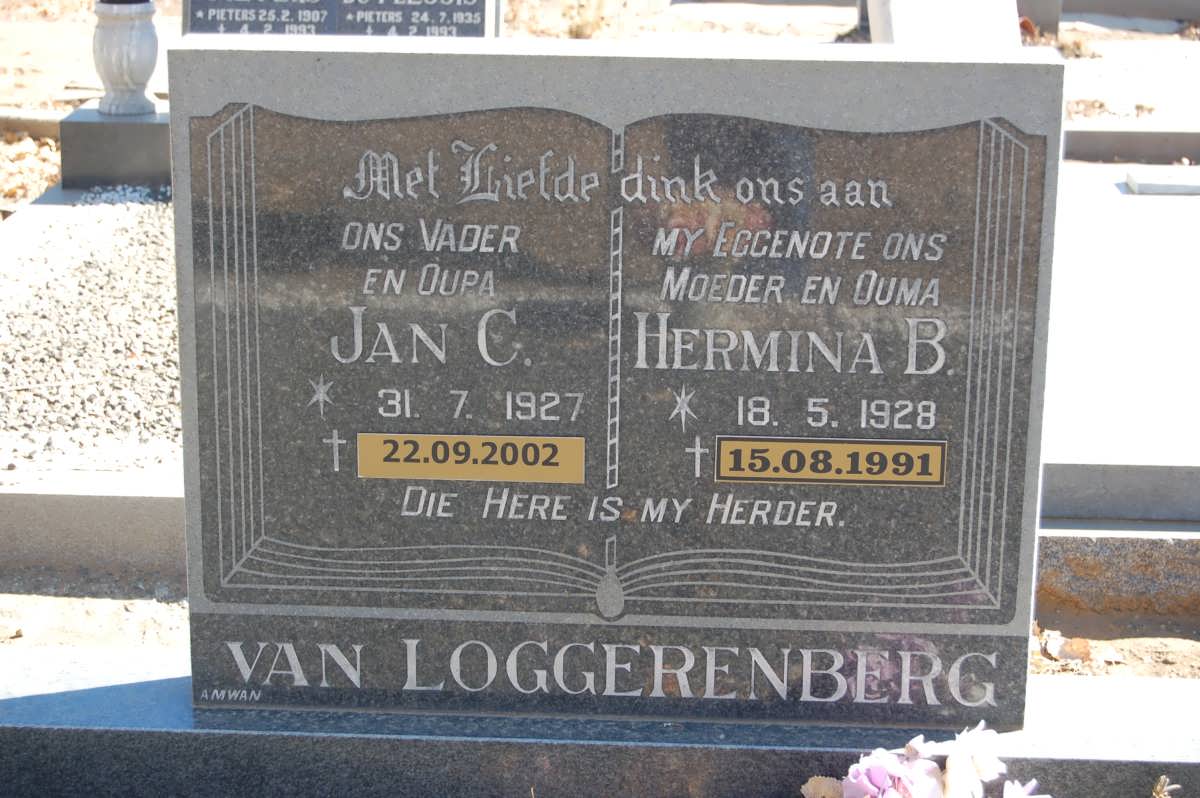 LOGGERENBERG Jan C., van 1927-2002 &amp; Hermina B. 1928-1991