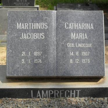 LAMPRECHT Marthinus Jacobus 1897-1974 &amp; Catharina Maria LINDEQUE 1907-1976