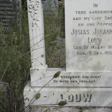 LOUW Josias Johannes 1889-1952