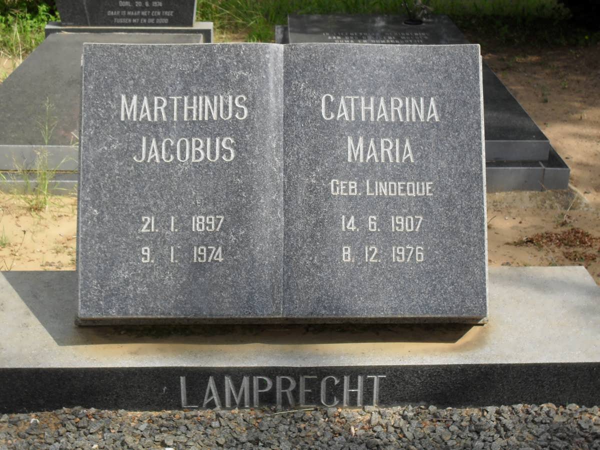 LAMPRECHT Marthinus Jacobus 1897-1974 &amp; Catharina Maria LINDEQUE 1907-1976