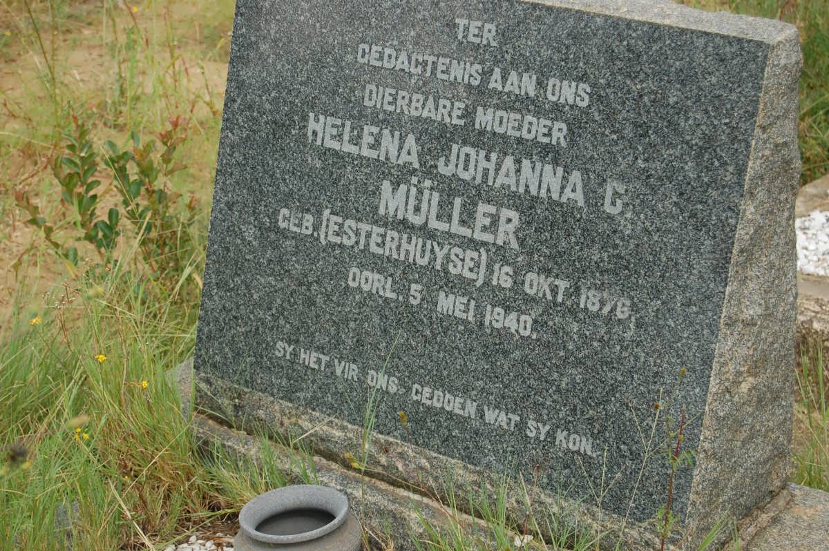 MULLER Helena Johanna C. nee ESTERHUYSE 1876-1940