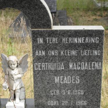 MEADES Gertruida Magdalena 1965-1966