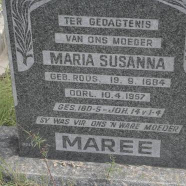 MAREE Maria Susanna nee ROOS 1884-1957