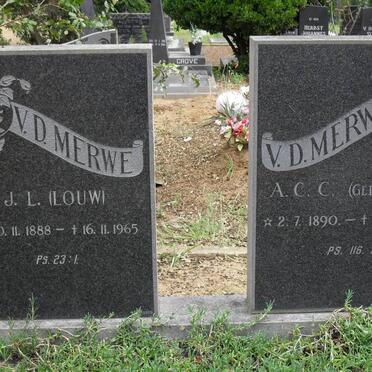 MERWE J.L., v.d. 1888-1965 &amp; A.C.C. DE WET 1890-1968