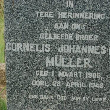 MULLER Cornelis Johannes 1900-1948
