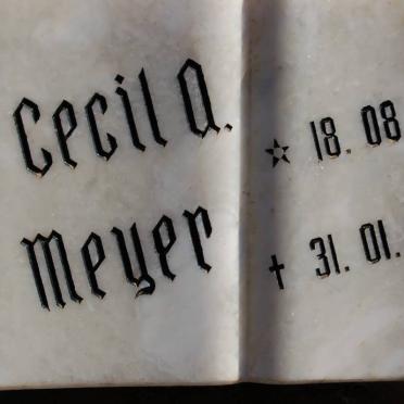 MEYER Cecil A. 1921-1995