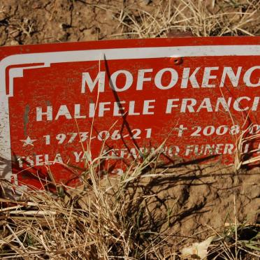 MOFOKENG Halifele Francina 1973-2008