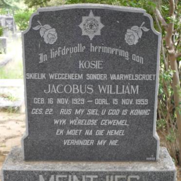 MEINTJES Jacobus William 1929-1959