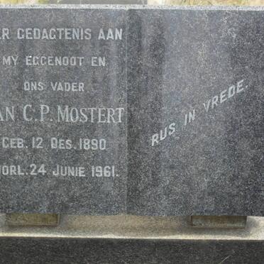 MOSTERT Jan C.P. 1890-1961