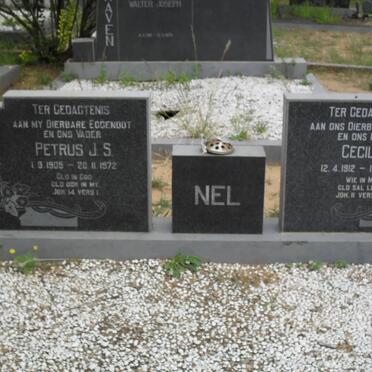 NEL Petrus J.S. 1909-1972 &amp; Cecilia 1912-1996