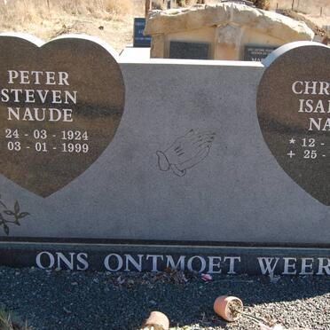 NAUDE Peter Steven 1924-1999 &amp; Christina Isabella 1916-1998