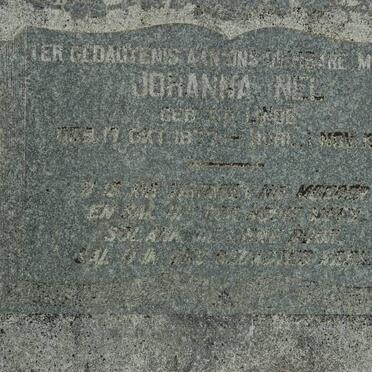 NEL Johanna nee V.D. LINDE 1877-1918