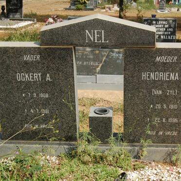 NEL Ockert A. 1908-1981 &amp; Hendriena C. VAN ZYL 1910-1995