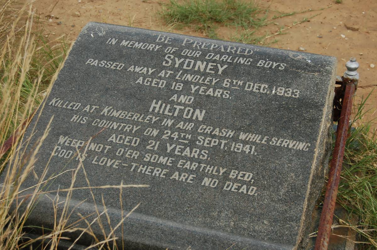 OATES Sydney -1933 :: OATES Hilton -1941