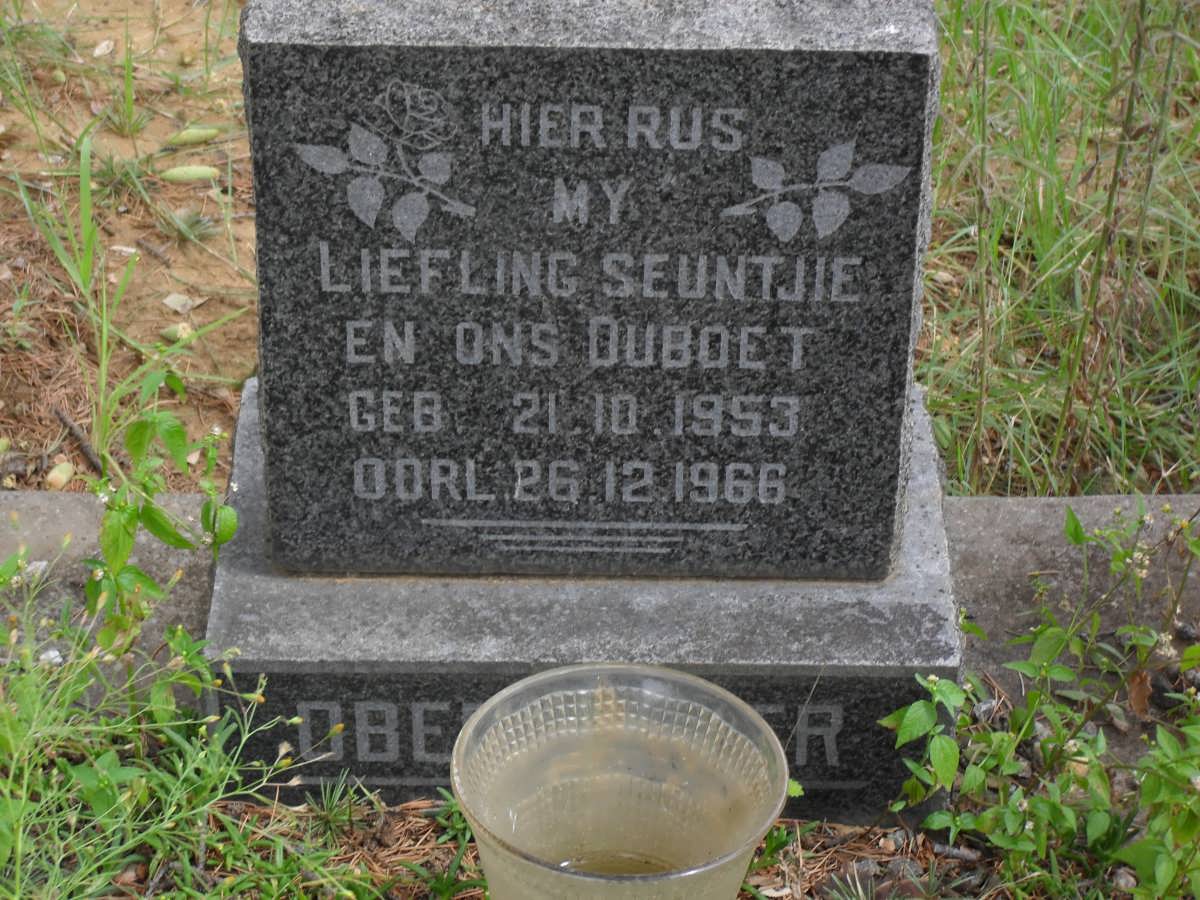 OBERHOLZER Seuntjie 1953-1966