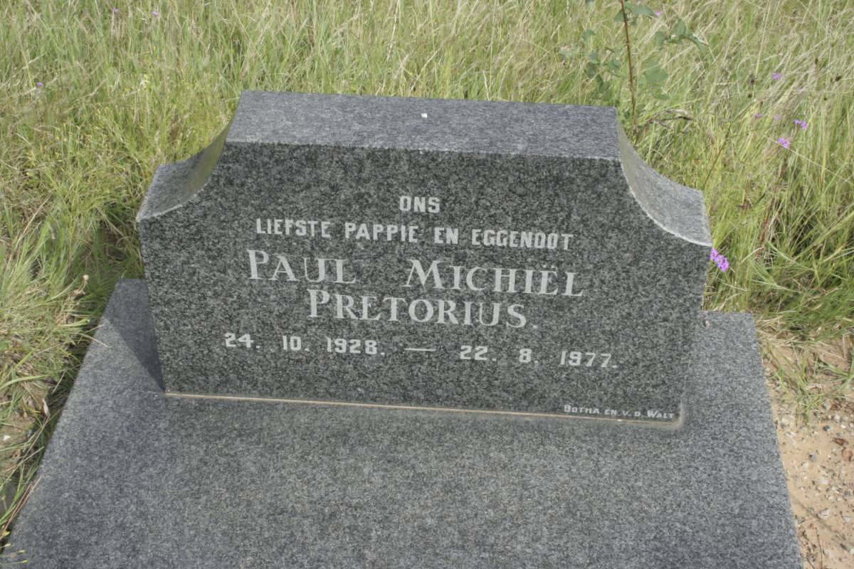 PRETORIUS Paul Michiel 1928-1977