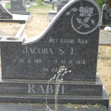 RABIE Jacoba S.L. 1911-1976