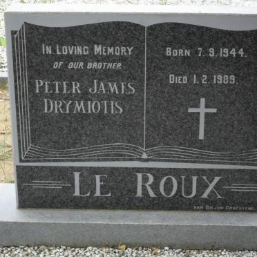 ROUX Peter James Drymiotis, le 1944-1989