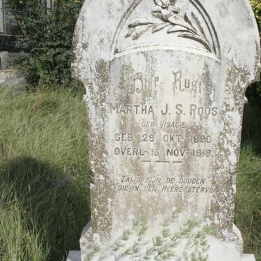 ROOS Martha J.S. nee VISAGIE 1890-1918