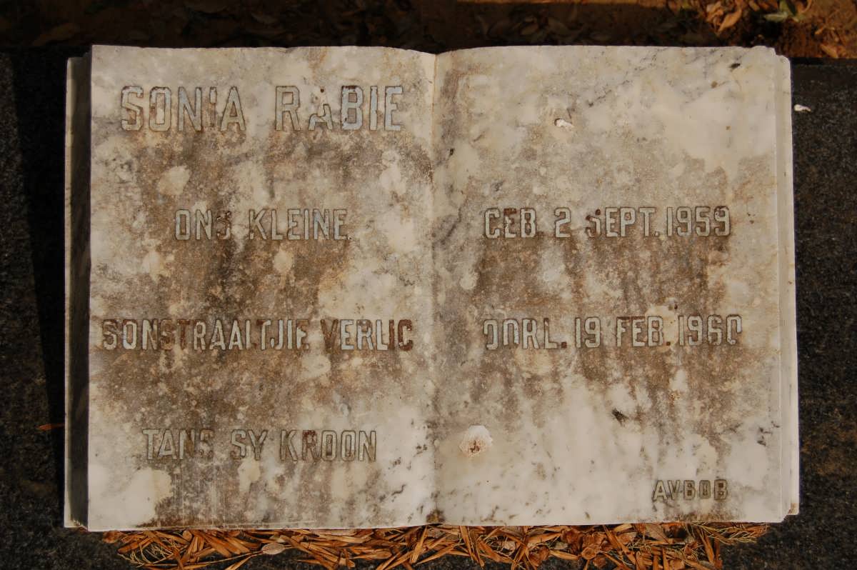 RABIE Sonia 1959-1960