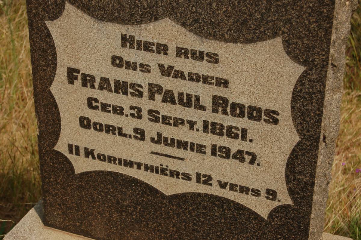 ROOS Frans Paul 1861-1947